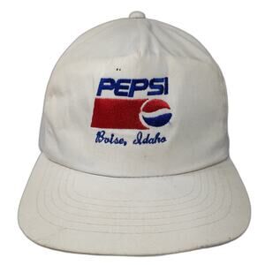 Pepsi Boise, Idaho Slideback 5 Panel Cap White One Size Adjustable AmaPro